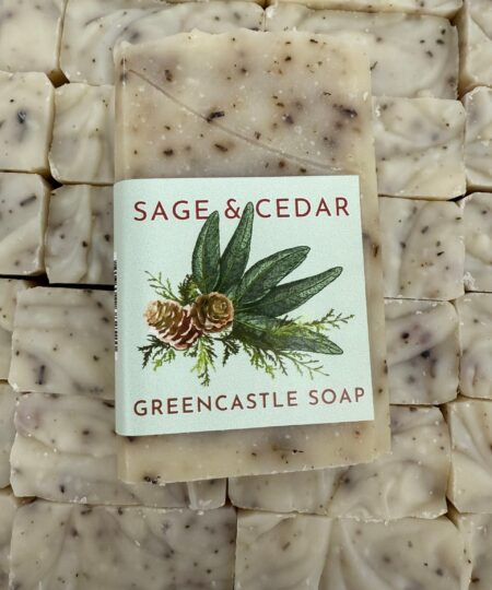 Sage + Cedar Cold Process Vegan Soap